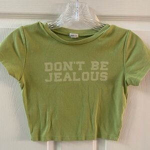 Garage “Don’t be Jeaous” cropped T-Shirt